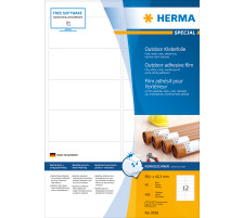 HERMA Folienetiketten 99,1x42,3mm weiss,PP matt 480 Stk./40 Bl., 9538