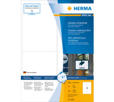 HERMA Folienetiketten 99,1x139mm weiss,PP matt 160 Stk./40 Bl., 9539