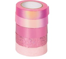 HEYDA Deko-Tape rosa 4x12mmx5m/1x12mmx2m, 203584515