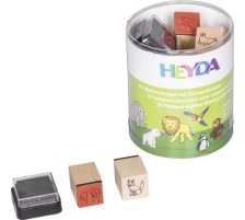 HEYDA Timbre. Zoo Animaux 15 pcs., 204888491