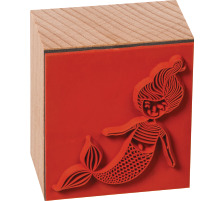 HEYDA Stempel-Set Mermaid 12x10x3cm braun 10-teilig, 204888678