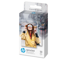 HP ZINK Photo Paper 50 Blatt Sticky-Backed 5x7,6cm, 1DE37A