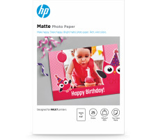 HP HP Matte Photo Paper 10x15cm InkJet, 180g 25 Blatt, 7HF70A