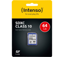 INTENSO SDXC Card Class 10 64GB, 3411490