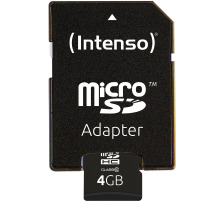 INTENSO micro SDHC Card Class 10 4GB, 3413450