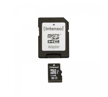 INTENSO Micro SDHC Card PREMIUM 32GB with adapter, UHS-1, 3423480