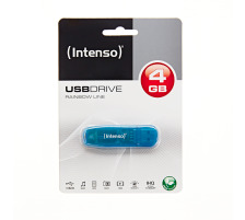 INTENSO USB-Stick Rainbow Line 4GB USB 2.0 blue, 3502450