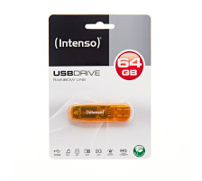 INTENSO USB-Stick Rainbow Line 64GB USB 2.0 orange, 3502490