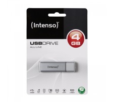 INTENSO USB-Stick Alu Line 4GB USB 2.0 silver, 3521452