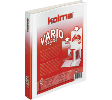 KOLMA Ringbuch Vario light KF A4 weiss, 2-Ring 20mm, 02.710.16