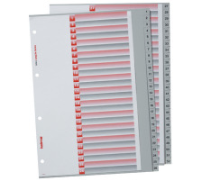 KOLMA Register LongLife A4 grau, 52-teilig, Vollformat, 19.252.03