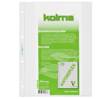 KOLMA Zeigebuchtaschen LineaVerde A4 transp.,CopyResistant 10 Stck, 57.680.00