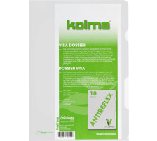 KOLMA Visa Dossier LineaVerde A4 transp.,CopyResistant 10 pcs., 59.680.00