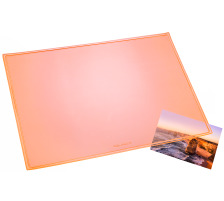 LUFER Schreibunterlage Durella orange-transp. 53x40cm, 32626