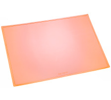 LUFER Schreibunterlage Durella orange-transp. 53x40cm, 32626