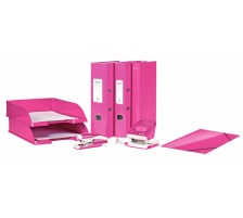 LEITZ Ordner WOW 5,2cm pink metallic A4, 10060023