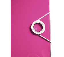 LEITZ Ordner 180 WOW 5cm pink metallic A4, 11070023