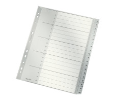 LEITZ Register PP A4 1-20 grau, 12840000