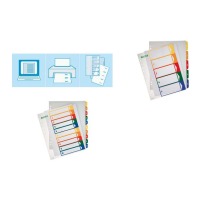 LEITZ Register PC-beschriftbar A4 1-12 transparent, 12940000