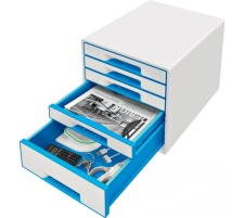 LEITZ Schnellhefter WOW A4 blau metallic, 30010036