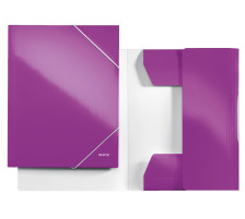 LEITZ Eckspannermappe WOW A4 violett metallic, 39820062