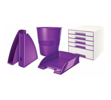 LEITZ Eckspannermappe WOW A4 violett metallic, 39820062