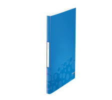 LEITZ Sichtbuch WOW PP A4 blau metallic 40 Hllen, 46320036