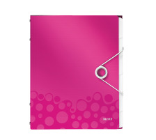 LEITZ Dossier de coll. WOW PP A4 pink 6 comp., 46330023