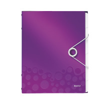 LEITZ Ordnungsmappe WOW PP A4 violett metallic 6-teilig, 46330062