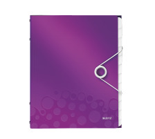 LEITZ Dossier de coll. WOW PP A4 violet 12 comp., 46340062