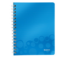 LEITZ Libre spirale WOW PP A5 bleu 80 flls., 46390036