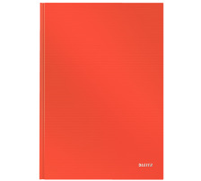 LEITZ Notizbuch Solid, Hardcover A4 liniert hellrot, 46650020