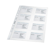 LEITZ Dossier cartes de visite 8 compart.,10x7cm 10 pcs., 47583003