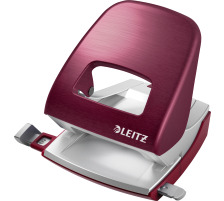 LEITZ Brolocher NeXXt Metall granat rot 30 Blatt, 50060028