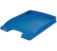 LEITZ Plus Briefkorb, flach A4 blau, 52370035