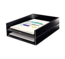 LEITZ Briefkorb Duo Color schwarz, 53610095