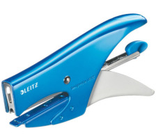 LEITZ Heftzange WOW 1.5mm blau metallic fr 15 Blatt, 55312036