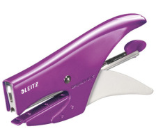 LEITZ Heftzange WOW 1.5mm violett metallic fr 15 Blatt, 55312062