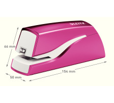 LEITZ Heftapparat NeXXt WOW pink metallic, 10 Blatt, 55661023