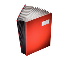 LEITZ Unterschriftsmappen rot 20 Fcher, 57000025