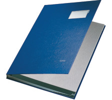 LEITZ Unterschriftsmappen blau 10 Fcher, 57010035