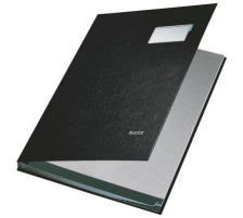 LEITZ Unterschriftsmappen schwarz 10 Fcher, 57010095