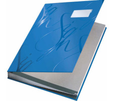 LEITZ Unterschriftsmappen blau 18 Fcher, 57450035