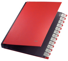 LEITZ Dossier PP A-Z rouge 24 comp., 59240025