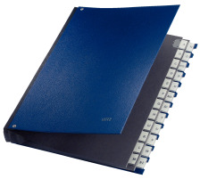 LEITZ Dossier PP A-Z bleu 24 comp., 59240035