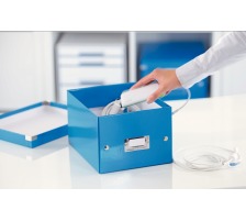 LEITZ Click & Store Ablagebox A5 blau metallic, 60430036