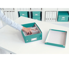 LEITZ Click&Store Box 220x100x285mm eisblau metallic, 60570051