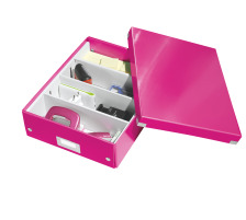 LEITZ Click&Store Box 280x100x370mm pink metallic, 60580023