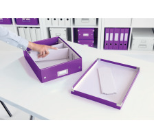 LEITZ Click&Store Box 280x100x370mm violett metallic, 60580062