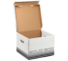 LEITZ Archiv-Box Solid M weiss, mit Griff, 61180001